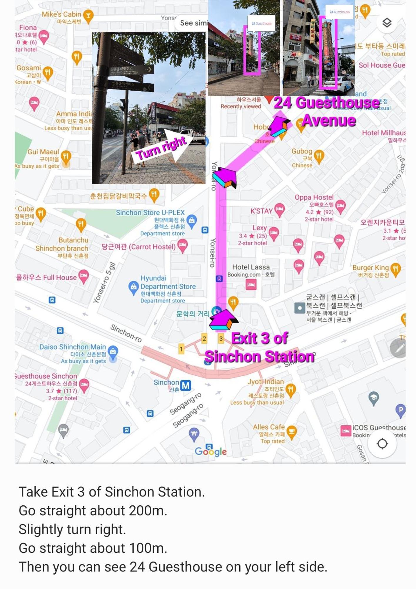 24 Guesthouse Sinchon Avenue Seul Dış mekan fotoğraf